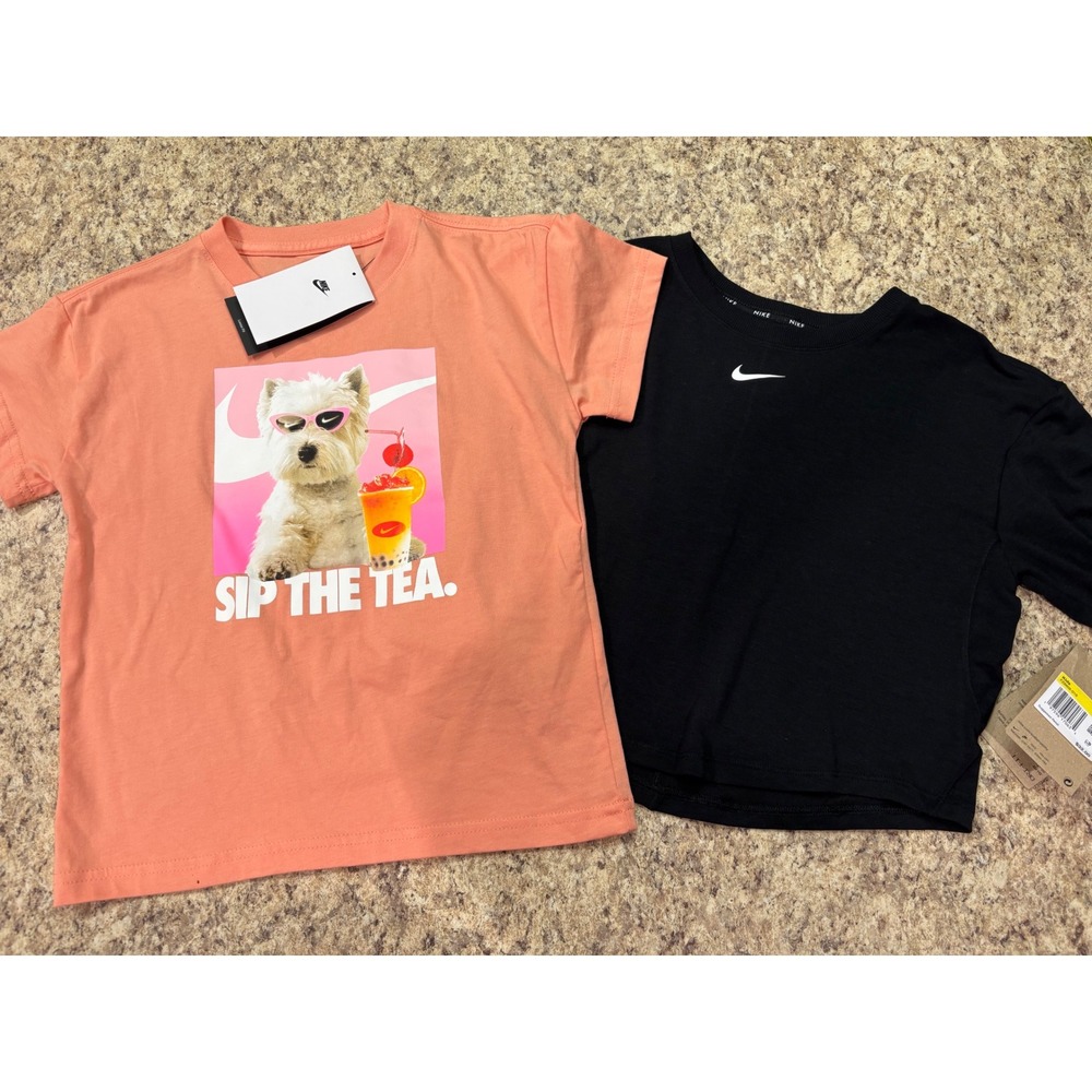 Nike Kids Girls T Shirt Bundle 
Size Small 7/8